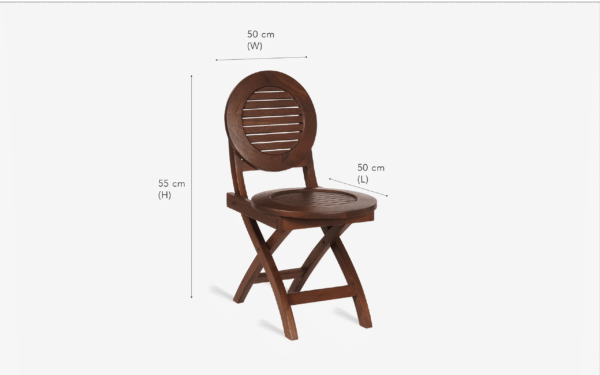 Round Two Folding Chair & Table Set - Image 6