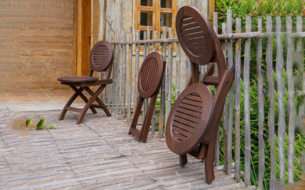 Round Two Folding Chair & Table Set - Image 2