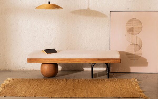 Samudra Solid Mango Wood Bench - Image 2