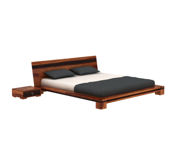 Aavya Bed – Low Profile, Solid Sheesham - Image 2