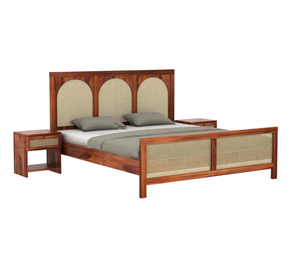 Samaya Sheesham Cane Bed - Image 5