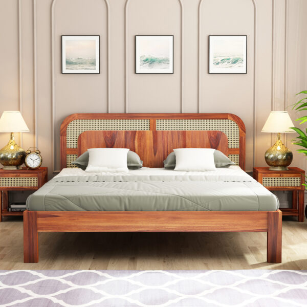 Samudra Sheesham Cane Bed