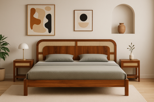 Samudra Sheesham Cane Bed