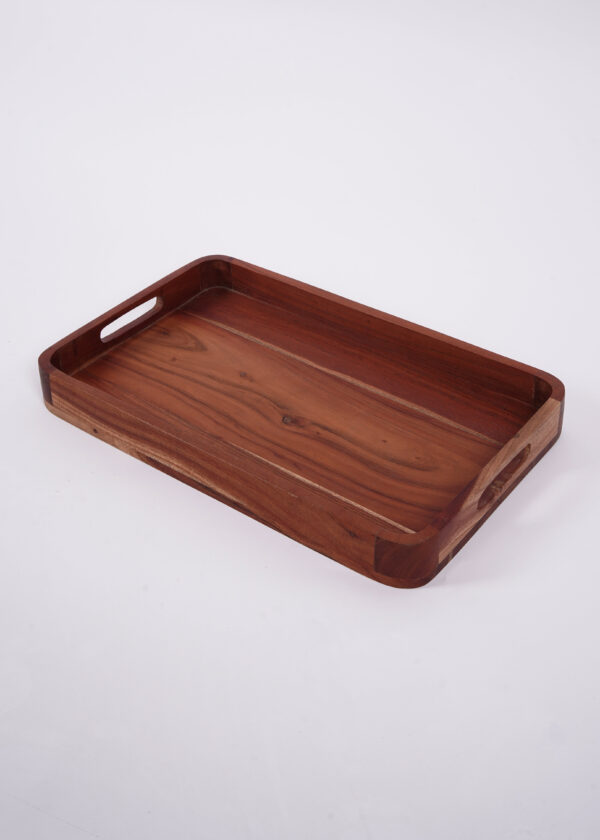 Solid Wood Rectangular Serving Tray - Image 3