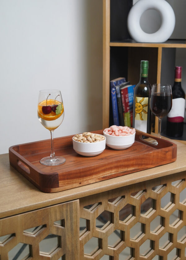 Solid Wood Rectangular Serving Tray - Image 2