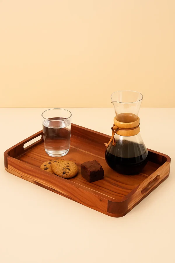 Solid Wood Rectangular Serving Tray