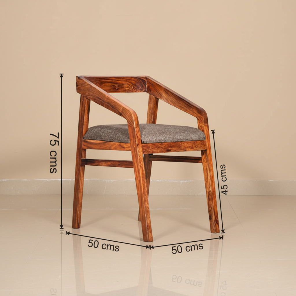Aarav Sheesham Wood Chair - Image 3